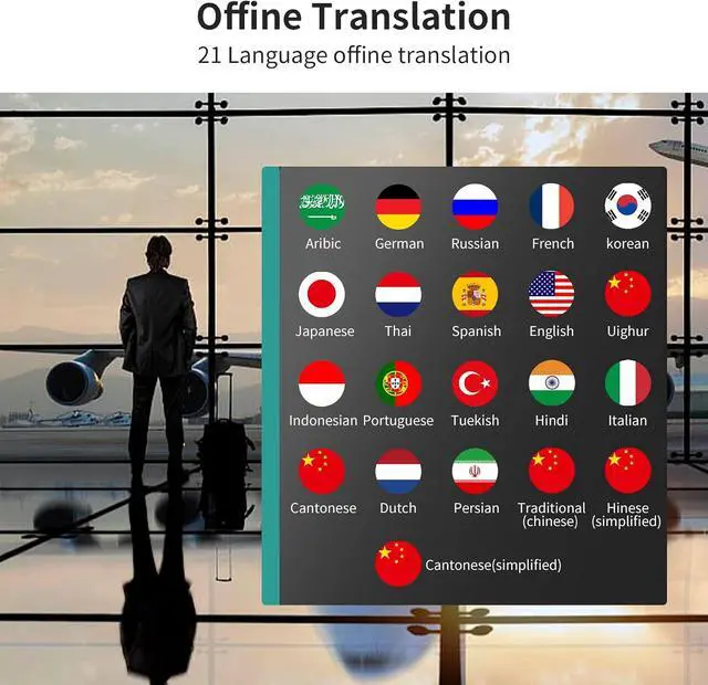 Alt view image 4 of 7 - Language Translator Device No WiFi Needed, 2026 Upgraded AI Translator Support ChatGPT,150+ Languages Instant translator Support Offline/Recording/Photo/Voice Translation Real Time for Travel Business