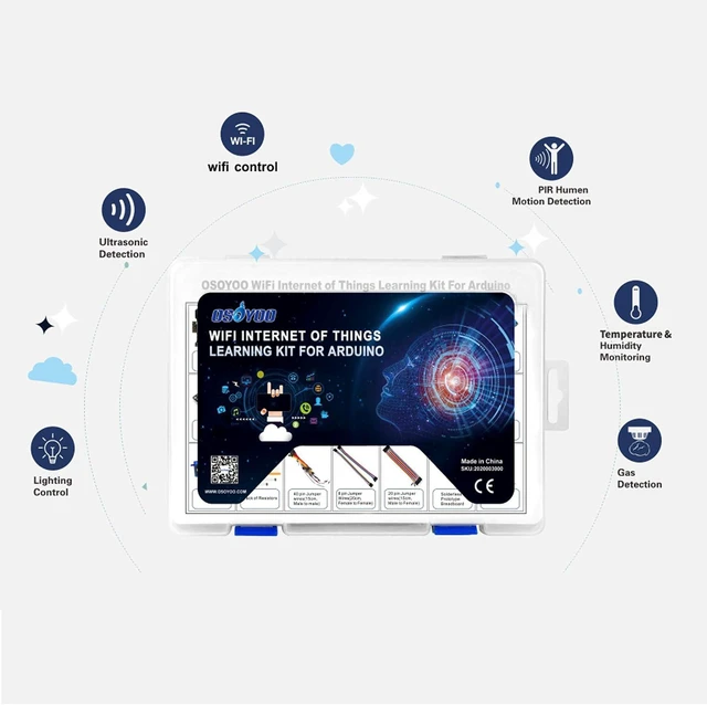 Alt view image 4 of 7 - IoT WiFi Learning Coding Starter Kit for Arduino with ESP8266 Module