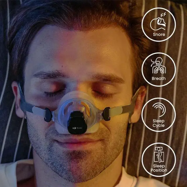 Alt view image 2 of 7 - Sleep Breathing Monitor for Airflow Tracking