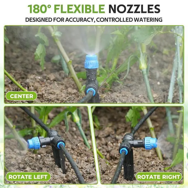 Alt view image 7 of 7 - 59FT Drip Irrigation Kit with Water Timer, Quick-Connect