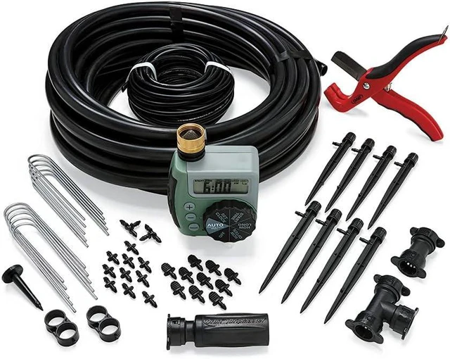 Main image of 69535 Shrub & Flower Bed Drip Kit with Programmable Hose Watering Timer