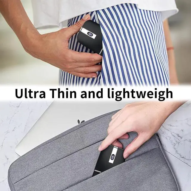 Alt view image 6 of 7 - Bluetooth Arc Travel Mouse - BT & USB Wireless Dual Mode, Rechargeable