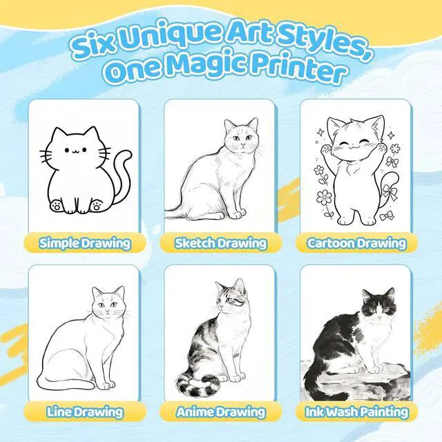 Alt view image 5 of 7 - AI Voice Sticker Maker for Kids, Mini Thermal Printer, Pink Dino