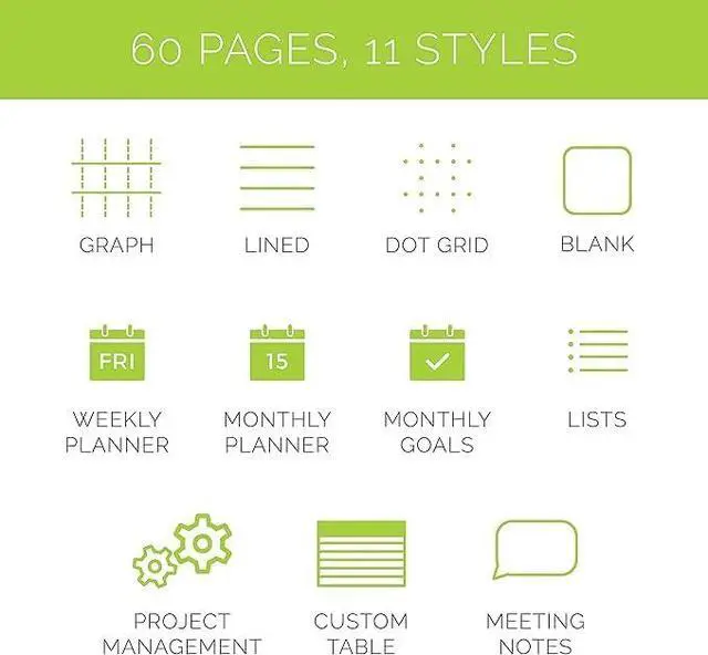 Alt view image 3 of 6 - Fusion Plus Reusable Notebook Planner, Letter 8.5x11, Teal