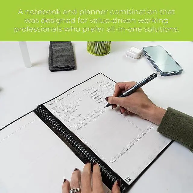 Alt view image 5 of 6 - Fusion Plus Reusable Notebook Planner, Letter 8.5x11, Teal