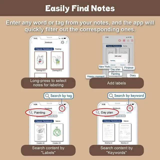 Alt view image 5 of 7 - Smart Digital Notebook with Smart Pen Digitize Your Notes