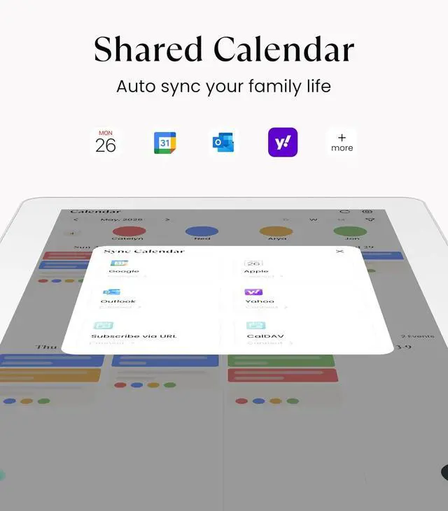 Alt view image 3 of 7 - Calendar Plus 2: 15.6" Smart Digital Calendar with Google Play Store