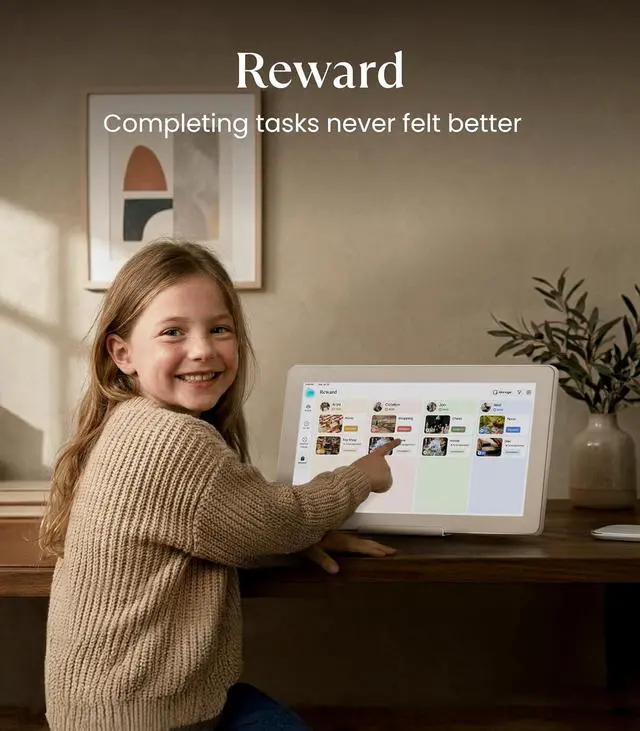 Alt view image 6 of 7 - Calendar Plus 2: 15.6" Smart Digital Calendar with Google Play Store