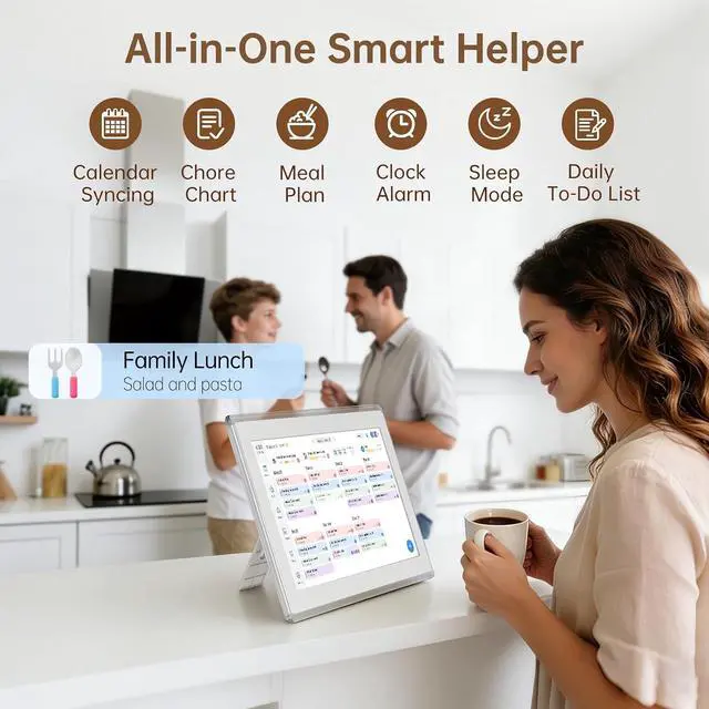 Alt view image 7 of 7 - 15.6" Digital Calendar Wall Touch Screen, Chore Chart, Photo Frame, Refills