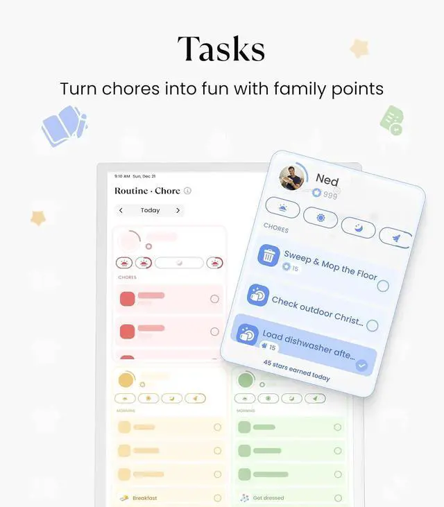 Alt view image 6 of 7 - Calendar Plus Go: 32" Mobile Smart Digital Calendar Family Dashboard
