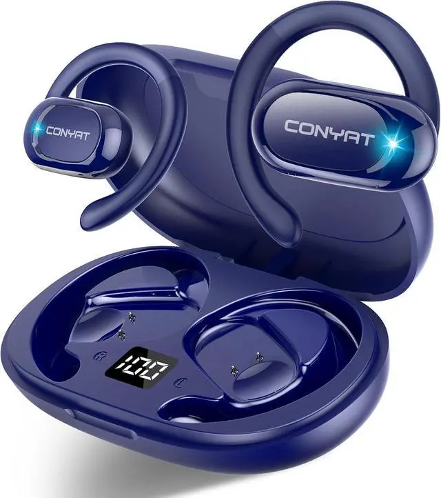 Main image of AI Real Time Translator Earbuds, Bluetooth 5.4 Open Ear Headphones, Blue