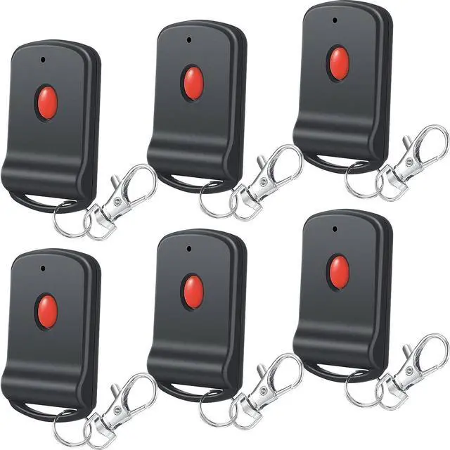 Main image of 6 Pcs Garage Door Opener Remote Portable Remote Garage Transmitter 10 Dip Switch Door Opener Compatible with 3060 3089 4120 300mhz