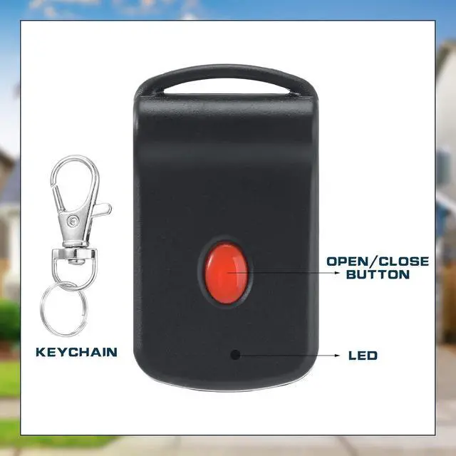 Alt view image 6 of 7 - 6 Pcs Garage Door Opener Remote Portable Remote Garage Transmitter 10 Dip Switch Door Opener Compatible with 3060 3089 4120 300mhz