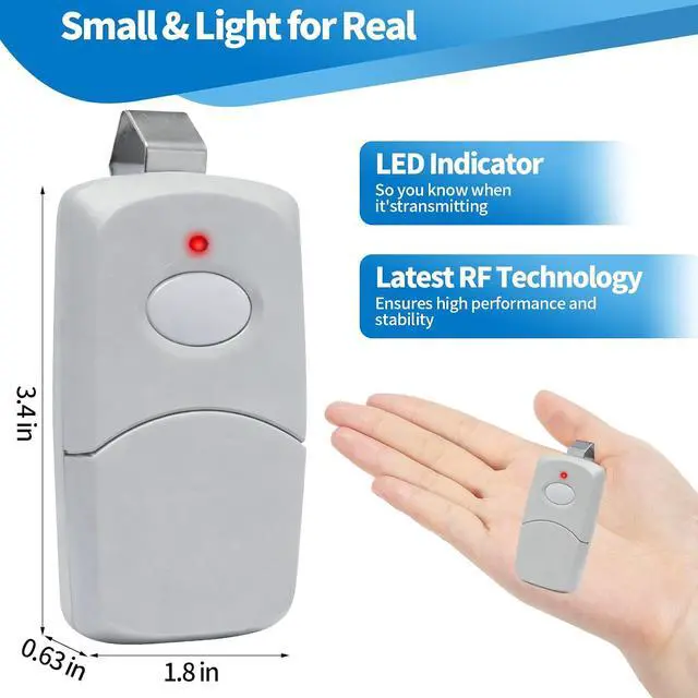 Alt view image 5 of 5 - 6 for 10 Dip Switch Multicode & Stanley Gate Opener Remote 300MHz & 310MHz | Compatible with 10 Digit Multicode Gate Opener,for Multi code Garage Door Opener Remote 3089 1050