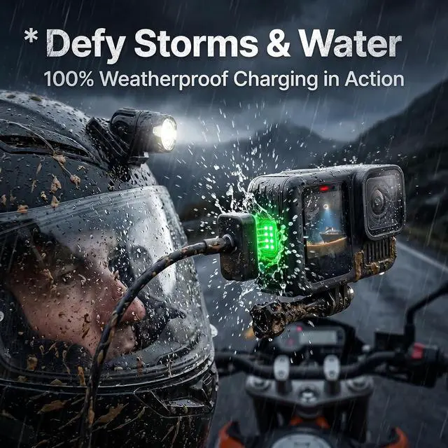 Alt view image 3 of 7 - Magnetic Charger Charging Cord Compatible with Gopro HERO13 contacto, HERO12, HERO11, HERO10, HERO9 Contacto Magnetic Door Cover and Power Cable Kit Accessories
