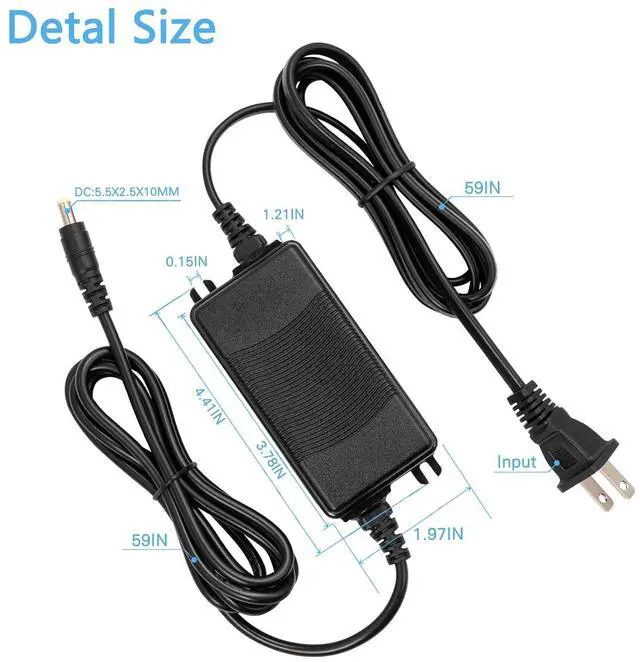Alt view image 4 of 7 - 12V 3A IP67 Waterproof Power Adapter DC Power Supply UL Certified | 12V 36W Dual-Wire Desktop Switching Power Supply with Short Circuit Protection Suitable for LED Strips and Security Cameras