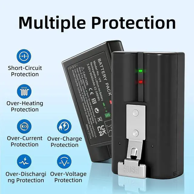 Alt view image 6 of 7 - Styvra(3-Pack)6040mAh,3.65V Ring Doorbell Battery with Three-Channel Charger Station,Compatible with Ring-Doorbell-Camera 2/3/4/3 Plus, Stick Up Camera (2nd and 3rd Gen),Spotlight Cam and Peephole Cam