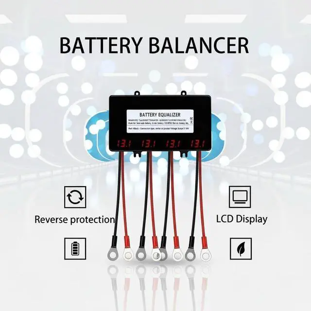 Alt view image 3 of 7 - HC02 Battery Equalizer for 4 x 12V Batteries Balancer Active Voltage Lead Acid Li li-ion LiFePO4 Battery