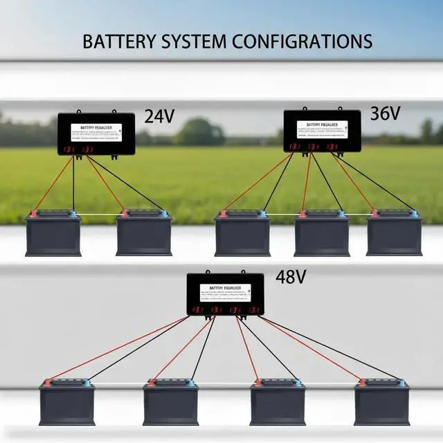 Alt view image 5 of 7 - HC02 Battery Equalizer for 4 x 12V Batteries Balancer Active Voltage Lead Acid Li li-ion LiFePO4 Battery