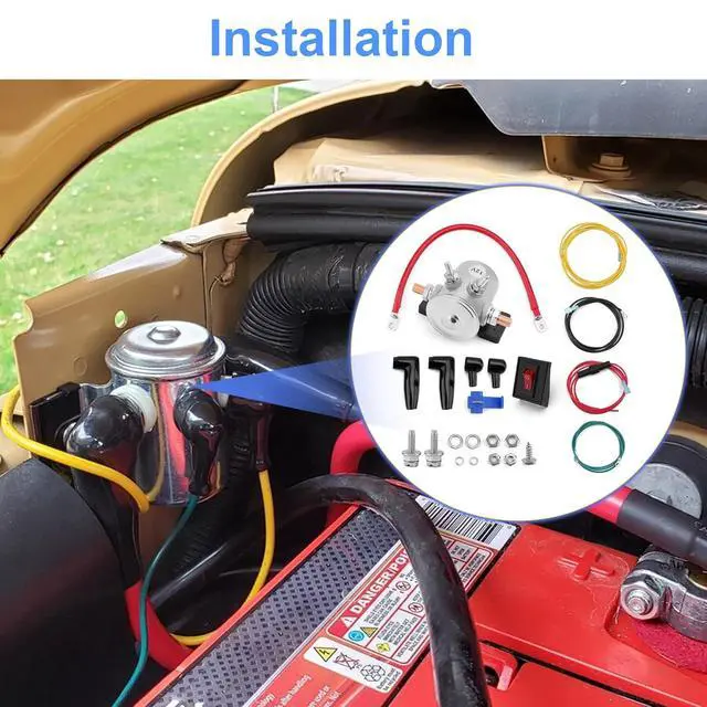 Alt view image 5 of 7 - 62132 Winch Solenoid Battery Power Cut-Off Switch Kit for Jeep Trucks | DC 12V Winch Compatible, Easy Wiring Installation, Manual Control Avoids Drain Out, Fits Truck, SUV, Off-Road, ATV, UTV, SXS
