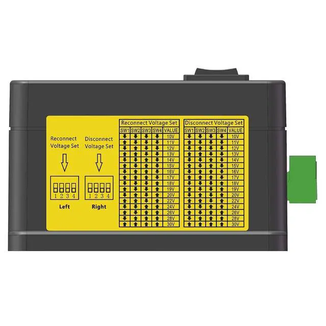 Alt view image 5 of 6 - 10-30V DC Voltage Monitoring DPST Relay Module, Low Voltage Disconnect LVD for 12V 18V 24V Battery, Load 80Amp/AC250V or 50Amp/DC30V