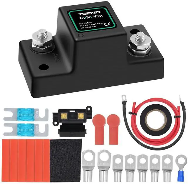 Main image of 12V 50Amp ATV UTV Smart Dual Battery Isolator Kit for Personal Watercraft, Snowmobile, Street Bike, Cruiser/Touring