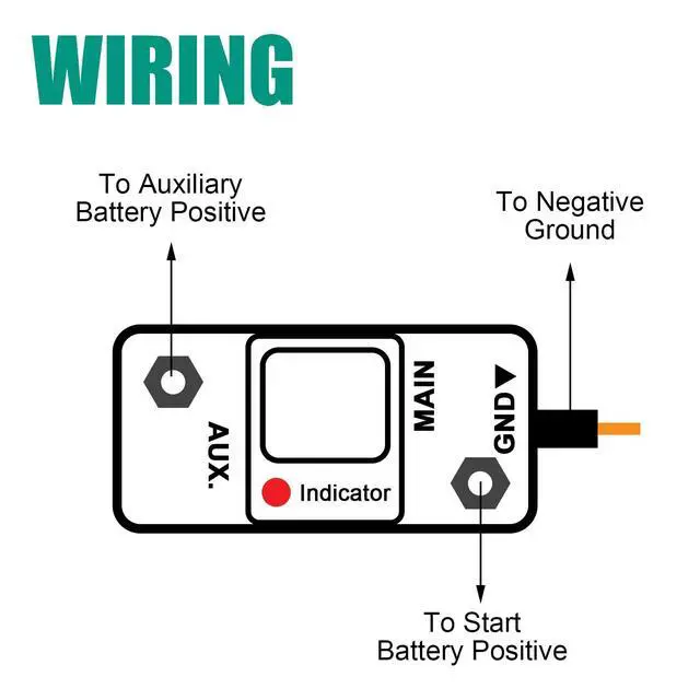 Alt view image 2 of 7 - 12V 50Amp ATV UTV Smart Dual Battery Isolator Kit for Personal Watercraft, Snowmobile, Street Bike, Cruiser/Touring