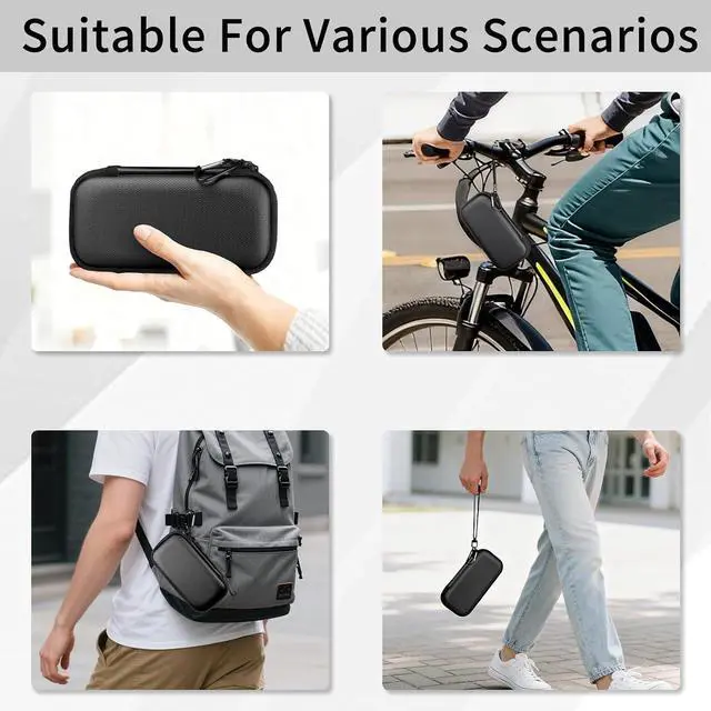 Alt view image 6 of 7 - 6500°F Hard Fire-Resistant Power Bank Case,Waterproof Electronic Organizer Travel Bag,Shockproof EVA Carrying Case for Cell Phones/Earbuds,Travel Gadgets for Cables,SD Memory Card,Camera Chips