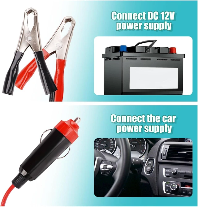 Alt view image 7 of 7 - nomal 1200W Car Power Inverter, DC 12V to 110V AC LCD Display & AC Outlets, 12-Volt Converter for Truck, RV & Car