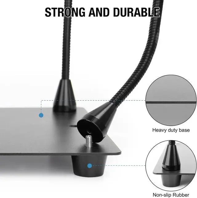 Alt view image 4 of 7 - Magnetic Helping Hands Soldering Station with 4 Flexible Helping Hands, 5X Magnifying Glass and Adjustable Light with 4 Magnetic PCB Holder on Large Non-Slip Base for Electronic Repair