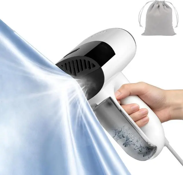 Main image of Vacuum Steamer for Clothes, 3 in 1 Steaming & Ironing& Clean Dust Garment Steamer, 5500Pa Suction Handheld Portable Travel Steamers for Clothes, Lightweight, for Quick Wrinkle Removal (110V Use)