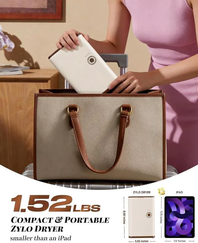 Alt view image 7 of 7 - Portable Dryer for Clothes, 3/6/9-Hr Timer, Fragrance Disc, UV Care Light | Mini Compact Foldable Clothes Dryer Machine, Low Noise, Energy Saving, for Laundry Apartment RV Hotel Dorm