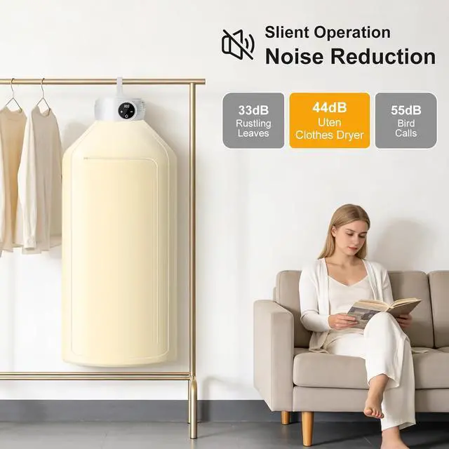 Alt view image 6 of 7 - Portable Clothes Dryer, Lightweight Mini Dryer for Quick Drying Clothes in Apartments, RVs, Hotels & Travel