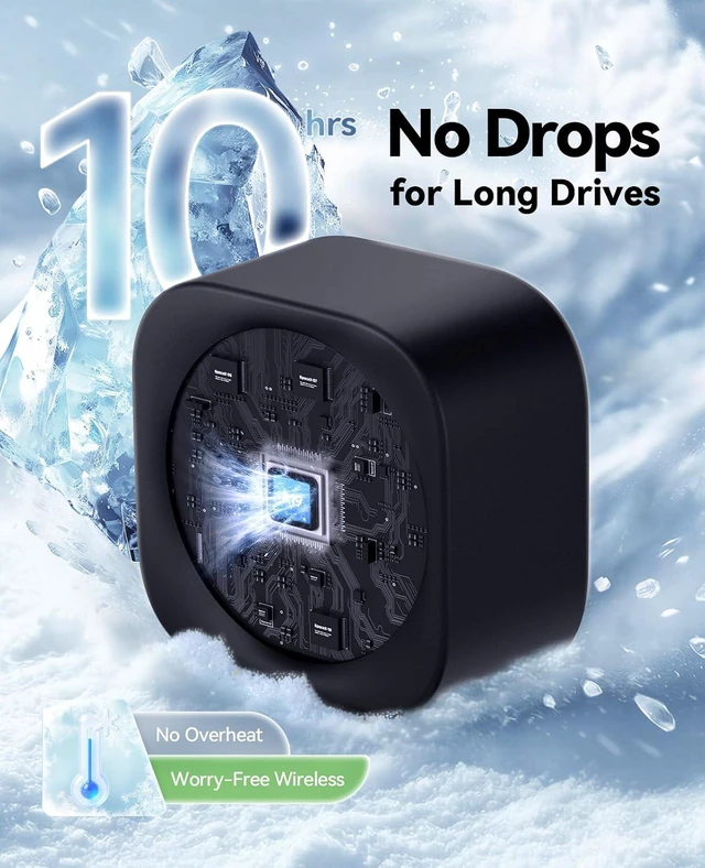 Alt view image 2 of 7 - Wireless CarPlay & Android Auto Adapter Converts Wired to Wireless | Fast Auto Reconnect, Plug & Play for Factory Wired CarPlay Vehicles, Most Cars 2016+, Black