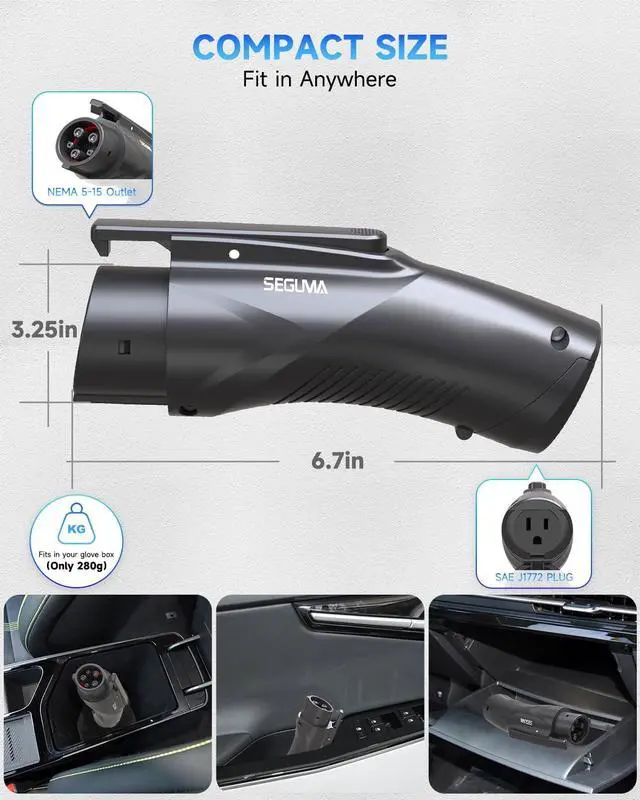 Alt view image 6 of 7 - V2L Adapter for Hyundai Ioniq 5 Ioniq 6 Kia EV6, 15A 120V Vehicle-to-Load Adaptor, Hyundai Ioniq 5/6 Accessories, Kia EV6 V2L Connector, Convert EV to AC Outlet, Power Devices for Outdoor Camping