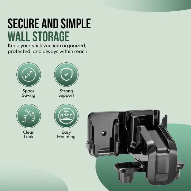 Alt view image 2 of 5 - Replacement Wall Mount for Bissell Cleanview XR Stick Vacuum Cleaners, Fits Models 3789U, 3789, 3789X, 3797V, 3797, 3797W