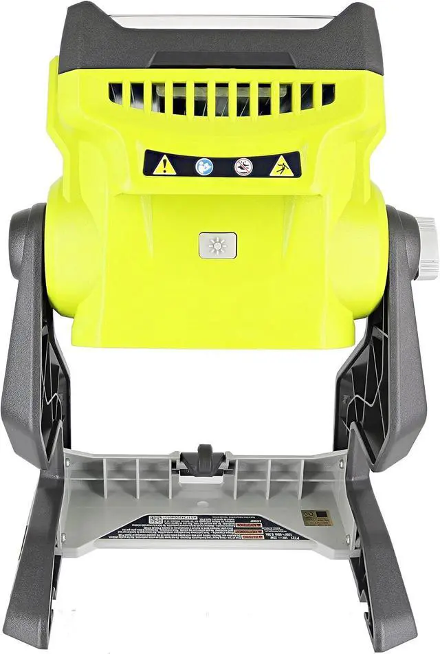 Alt view image 4 of 7 - Ryobi P721 One+ 1,800 Lumen 18V Hybrid AC and Lithium Ion Powered Flat Standing LED Work Light with Onboard Mounting Options (Battery and Extension Cord Not Included, Light Only)