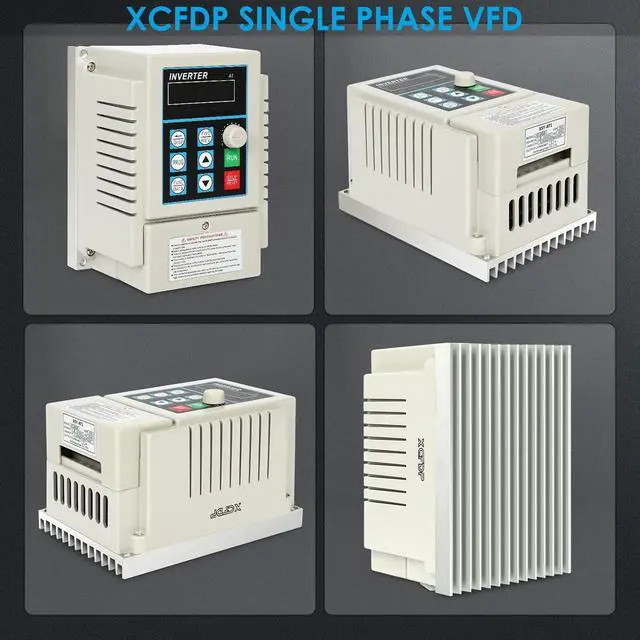 Alt view image 7 of 7 - VFD Inverter 0.75kw 1HP 5A AC 220V Variable Frequency Drive | Single Phase to 3 Phase, Frequency Converter, For Spindle Motor Speed Control