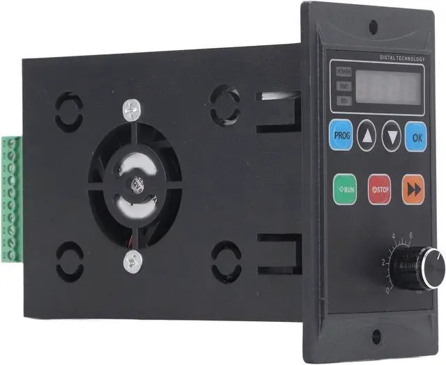 Alt view image 2 of 7 - UX-52-100-1.1kW VFD, 1.1kW Variable Frequency Drive, 176-264V Input 0-220V Output, 0.-400Hz Mini Motor Inverter for Pumps Fans CNC