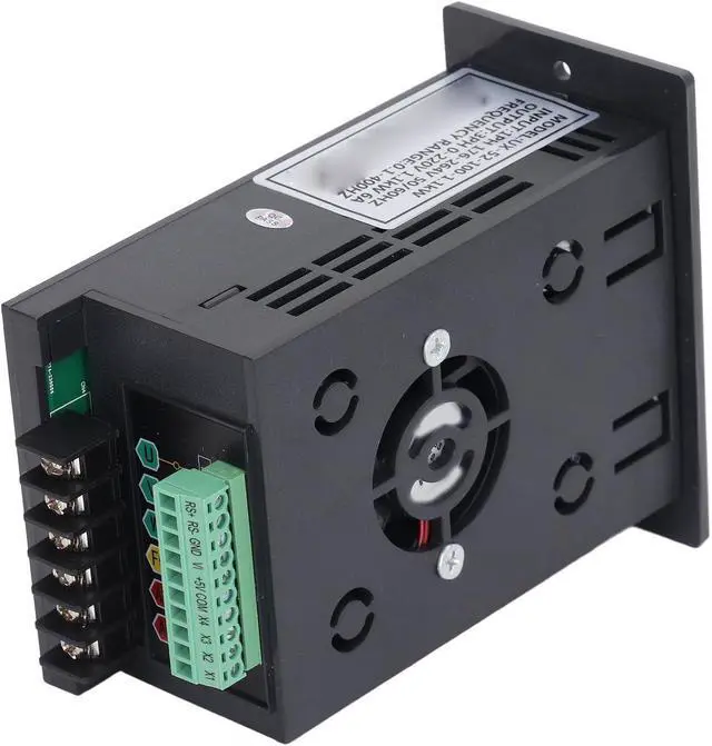 Alt view image 4 of 7 - UX-52-100-1.1kW VFD, 1.1kW Variable Frequency Drive, 176-264V Input 0-220V Output, 0.-400Hz Mini Motor Inverter for Pumps Fans CNC