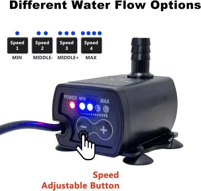 Alt view image 3 of 6 - Automatic Small Sump Pump With Water Level Sensor,13 FT Drain Height With 4 Level Flow Control,Mini Submersible Water Condensate Pump For Dehumidifier,Ice Maker,Tank Auto Shut Off
