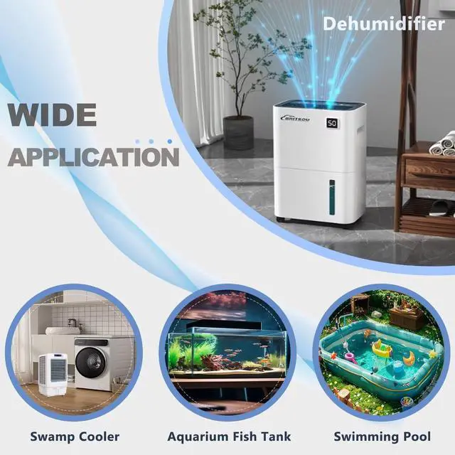 Alt view image 5 of 6 - Automatic Small Sump Pump With Water Level Sensor,13 FT Drain Height With 4 Level Flow Control,Mini Submersible Water Condensate Pump For Dehumidifier,Ice Maker,Tank Auto Shut Off