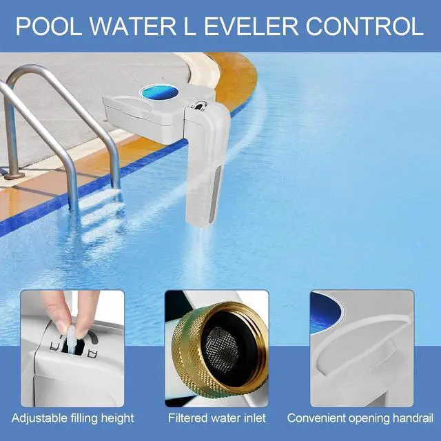 Alt view image 4 of 7 - 2026 Upgrade Automatic Pool Filler, Pool Water Leveler Auto Fill, Pool Auto Fill Float Valve, Water Leveler Control Sentry, Swimming Pool, Spa, Pond Water Leveler filler automatic, 5 Years Warranty