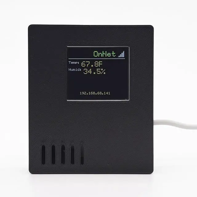 Main image of pp-Code WiFi Temperature and Humidity Sensor, Thermometer, Monitor From Anywhere, Email, SMS Alerts, Ideal for Server Room, Lab, Greenhouse, Pets