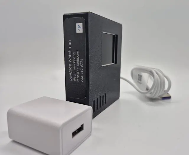 Alt view image 4 of 7 - pp-Code WiFi Temperature and Humidity Sensor, Thermometer, Monitor From Anywhere, Email, SMS Alerts, Ideal for Server Room, Lab, Greenhouse, Pets