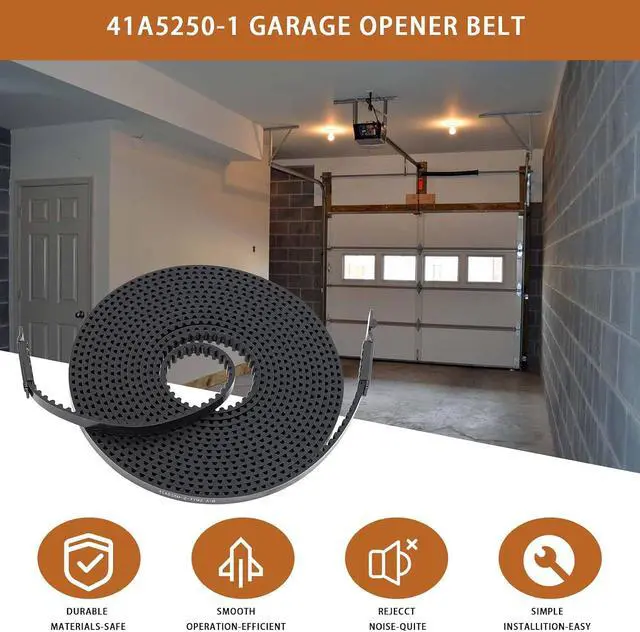 Alt view image 7 of 7 - 41A5250-2 Drive Belt for 10ft High Garage Doors,308'' Garage Door Openers Belt 041A5250-2,Replacement Belt Compatible with Some Liftmaster/Chamberlain Belt Drive Garage Door Opener