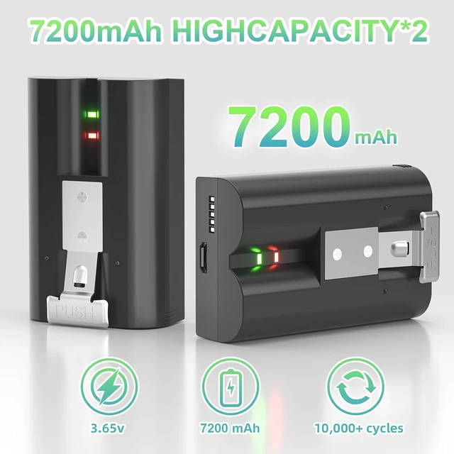 Alt view image 3 of 7 - 7200mAh 3.65V 2-Pack Replacement Battery for Ring Doorbel