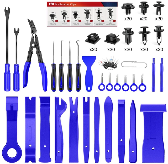 Main image of 200Pcs Trim Removal Tool, Auto Push Pin Bumper Retainer Clip Set
