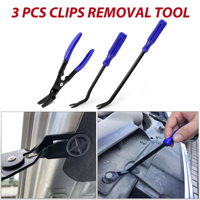 Alt view image 3 of 7 - 200Pcs Trim Removal Tool, Auto Push Pin Bumper Retainer Clip Set