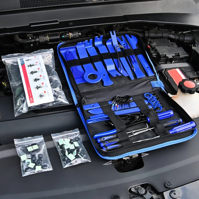 Alt view image 7 of 7 - 200Pcs Trim Removal Tool, Auto Push Pin Bumper Retainer Clip Set